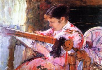瑪麗 史帝文森 卡薩特 Lydia at the Tapestry Loom 瑪麗 史帝文森 卡薩特 Lydia at the Tapestry Loom